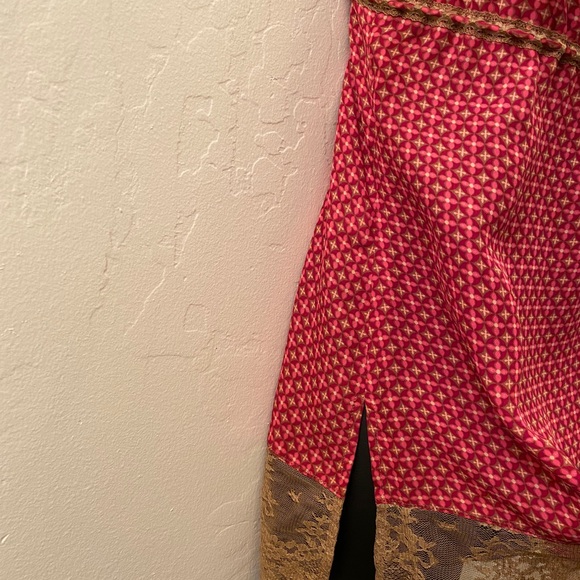 Express Red & Brown Lace Camisole Top Size XS NWT - Picture 5 of 10